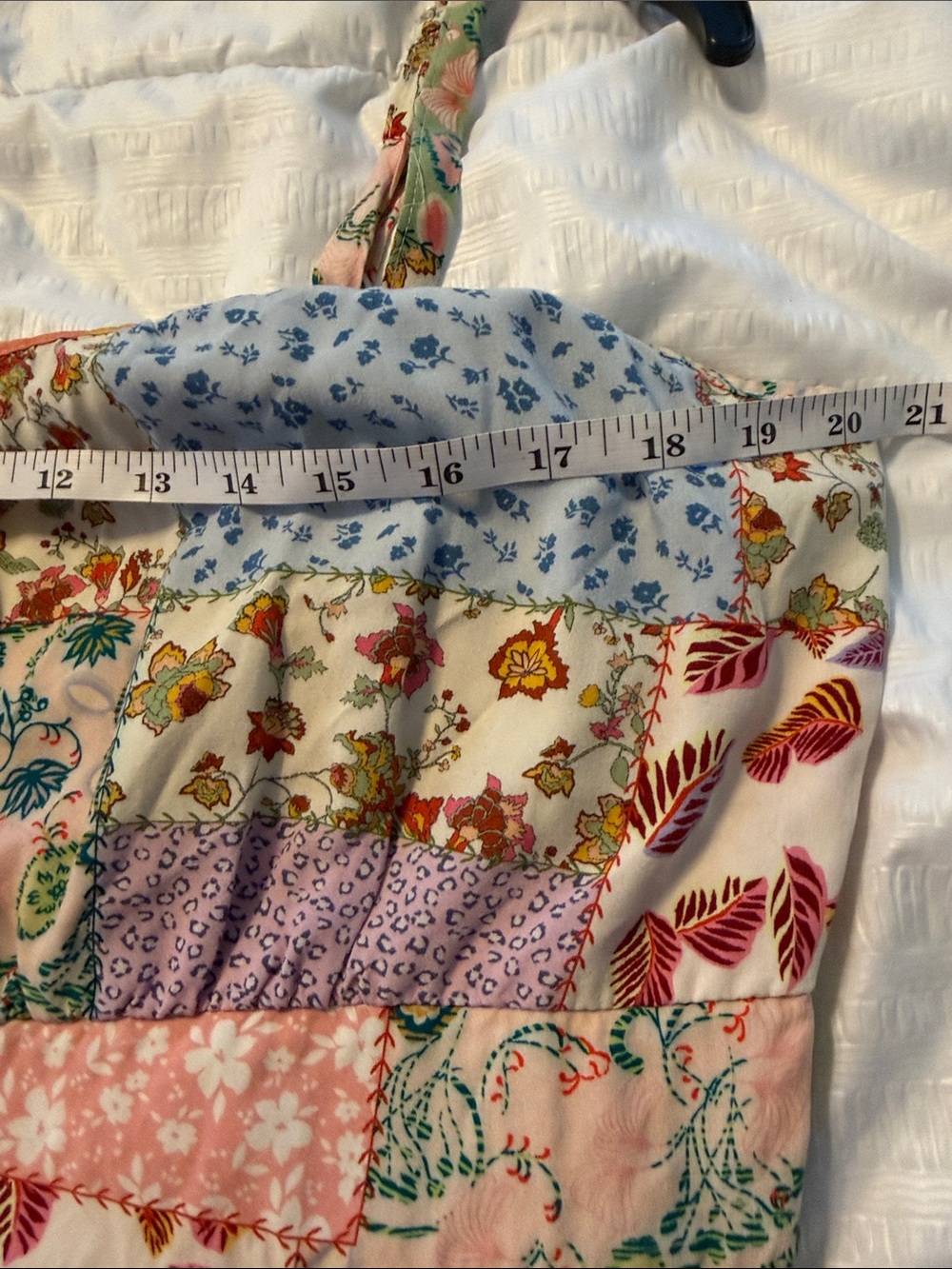 Woman’s 14-16 Bloomchic Patchwork Floral Sundress - Multicolor - Picture 6 of 8